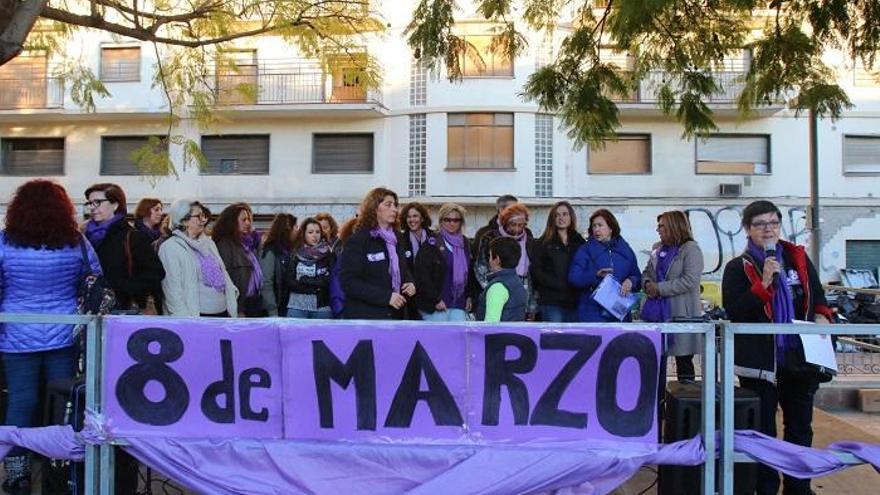 Movilización del pasado 8 de marzo en Málaga.