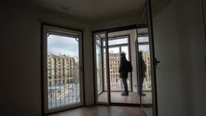 Visita a la promoción de pisos de Glories