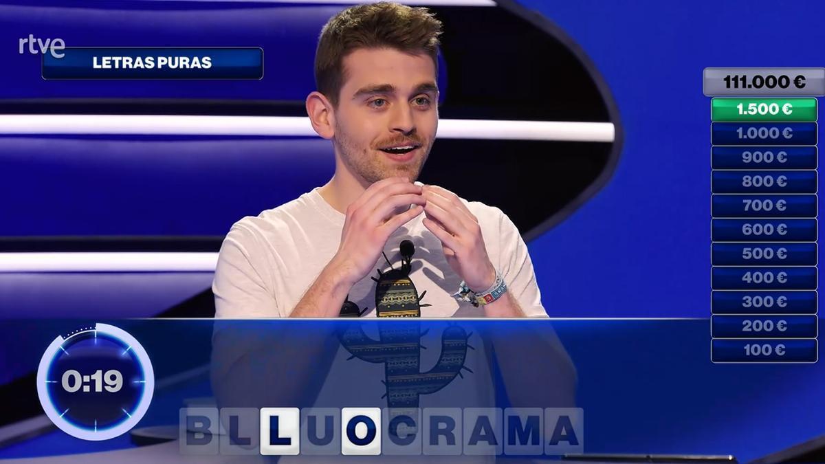 Miguel, ganador de 'Cifras y Letras'.