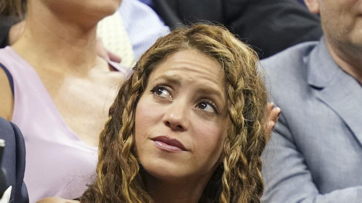 Shakira con un peinado a base de múltiples trenzas