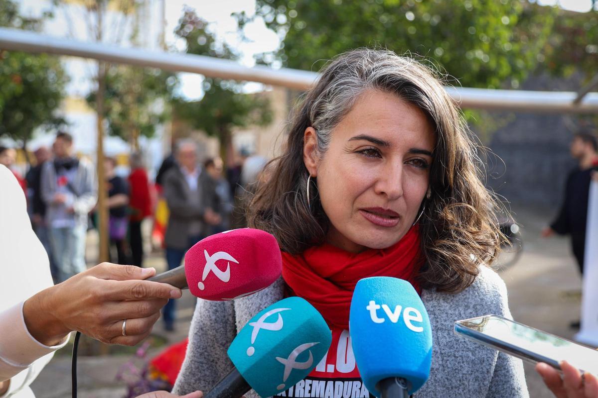 Irene de Miguel , portavoz de Unidas Extremadura.