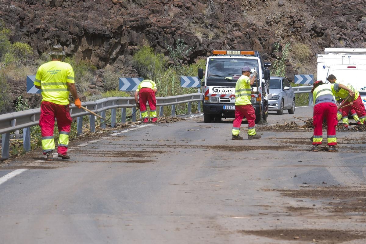 El impacto de la borrasca Therese en Mogán (Gran Canaria, 20/03/2026)