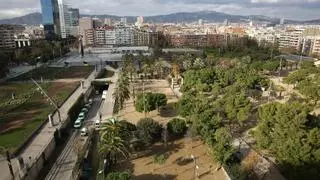 Un tercio del parque de Joan Miró estará cerrado durante años por las obras de FGC