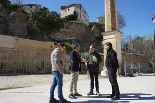 Las obras de la muralla de Ontinyent sacan a la luz un torreón de origen islámico