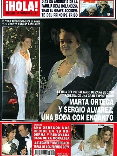Así fue la primera boda de Marta Ortega