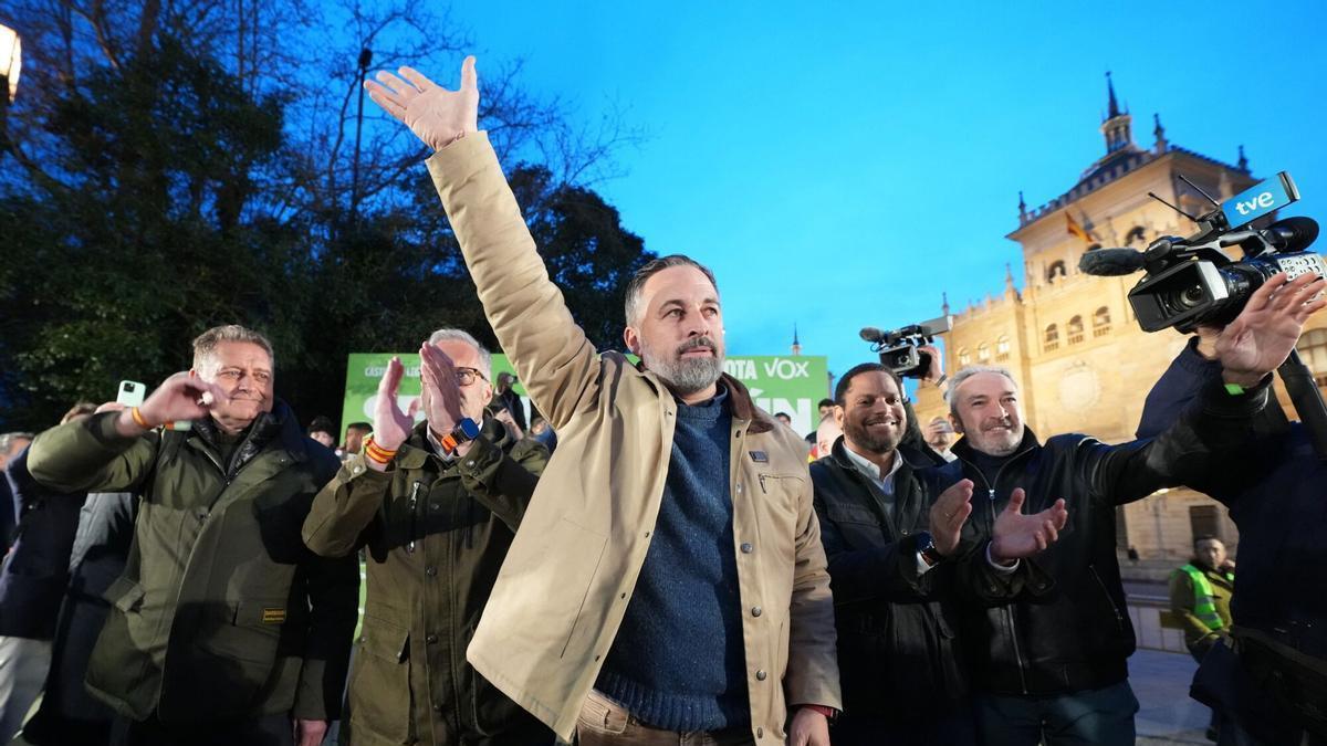 El presidente de Vox, Santiago Abascal.