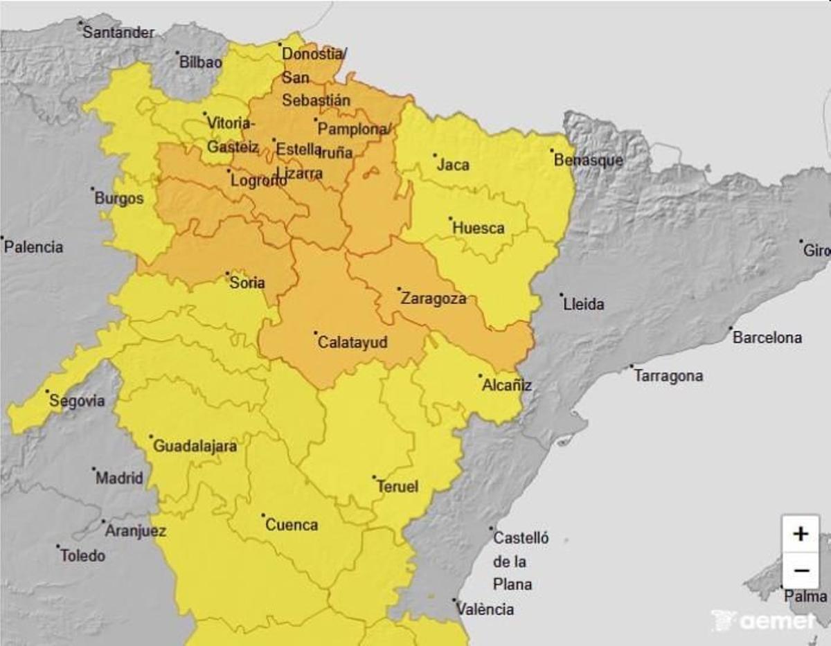Avisos de la Aemet para este domingo, 28 de junio.