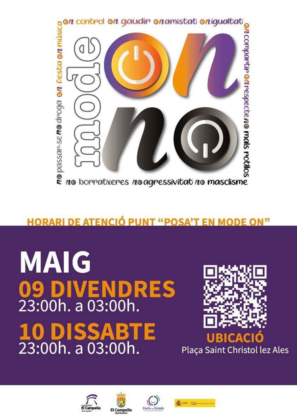 Cartel de la campaña de prevención