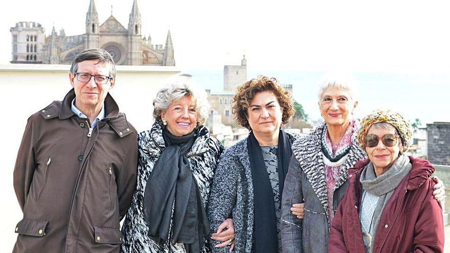 Pere Rosselló Bover, Rosa Maria Colom, Caterina Valriu, Miquel Rayó y Maria-Antònia Oliver.