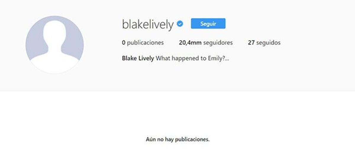 Perfil de Instagram de Blake Lively