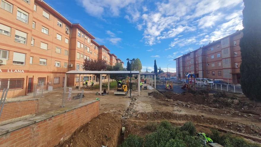 La plaza Boalares se somete a una renovación integral. | SERVICIO ESPECIAL