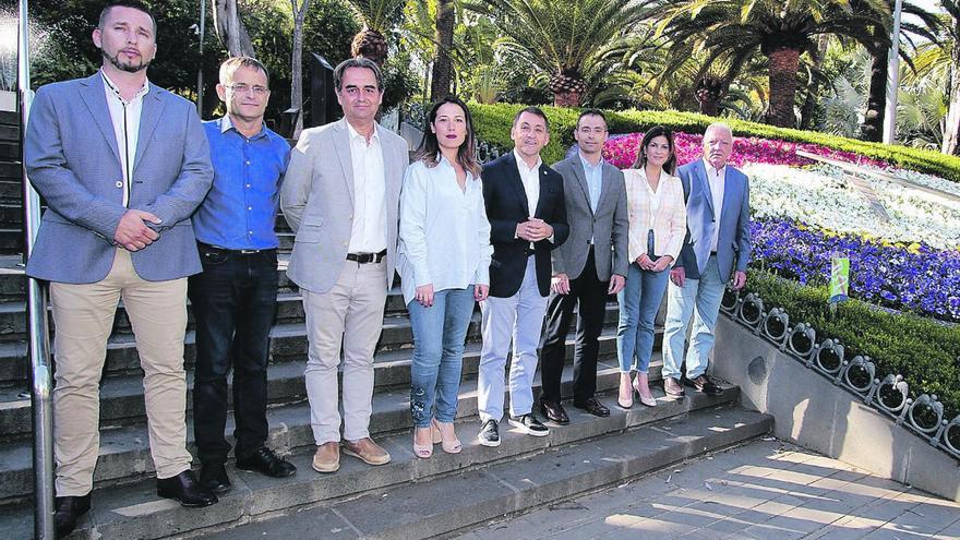 Los candidatos de los principales partidos políticos en las últimas elecciones al Ayuntamiento de Santa Cruz de Tenerife.