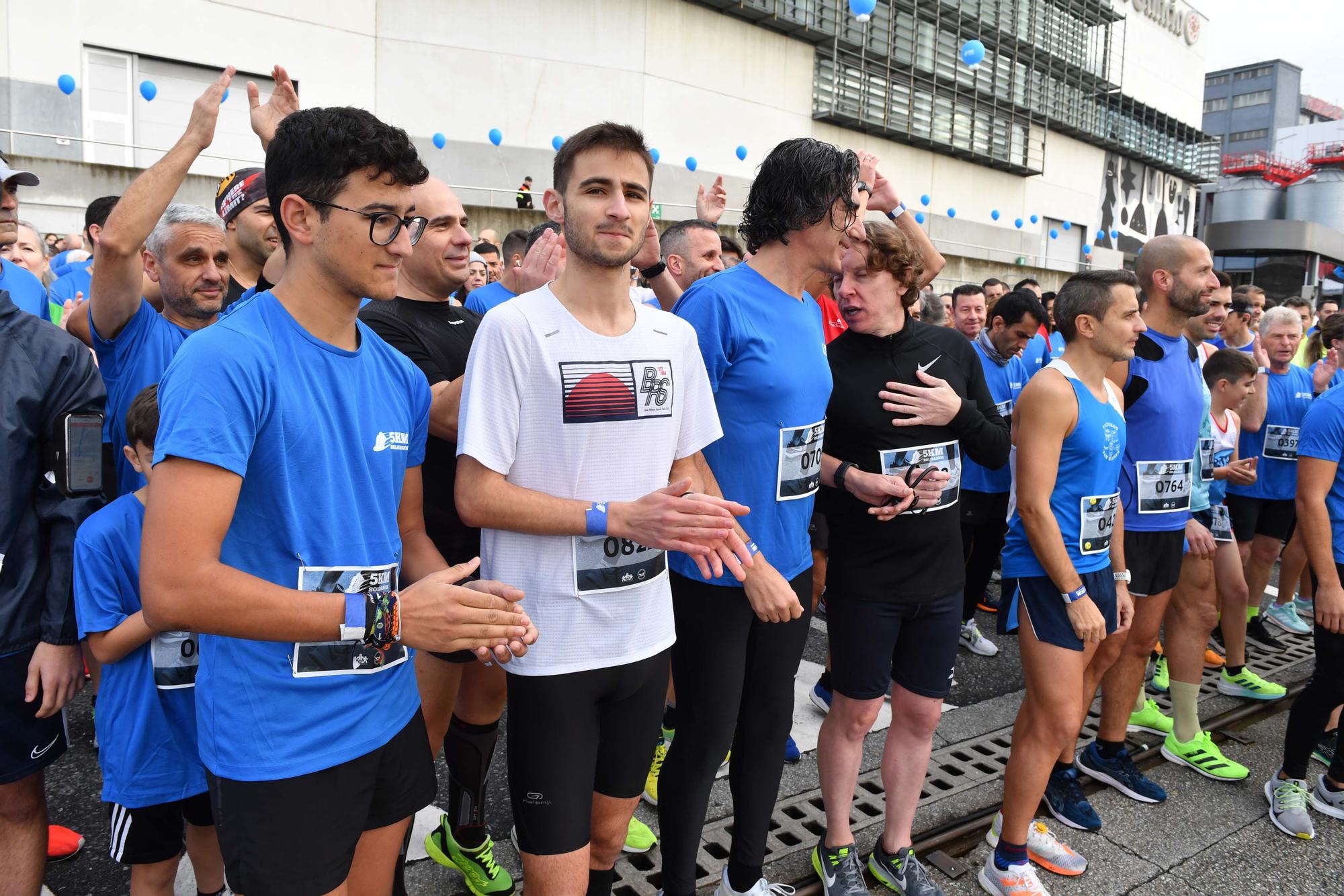 La carrera 5KM Solidarios en Agrela y con la salida en la fábrica de Estrella