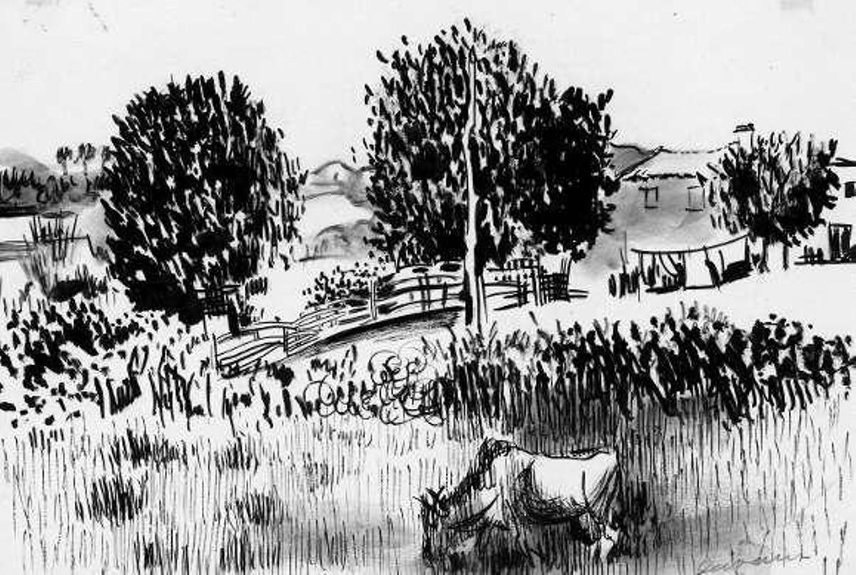 Carlos Andrés López del Rey, pintor y profesor en Lalín