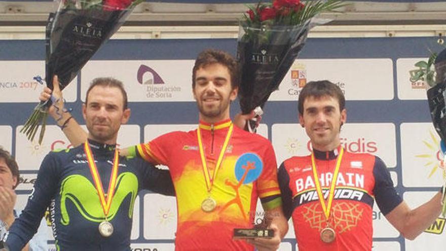 Herrada se proclama campeón de España de ciclismo por delante de Valverde