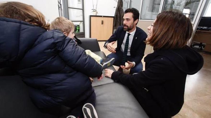 Visita a la família de Junqueras