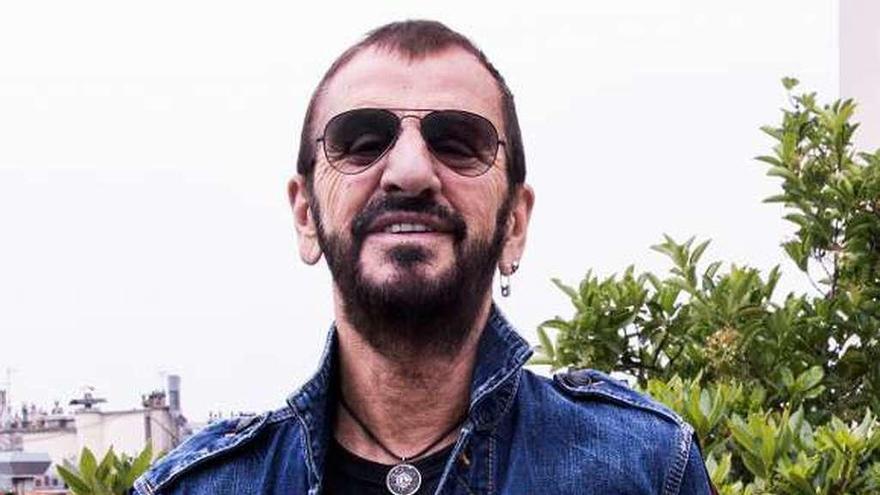 El exbeatle Ringo Starr, ayer, antes de su concierto en París.