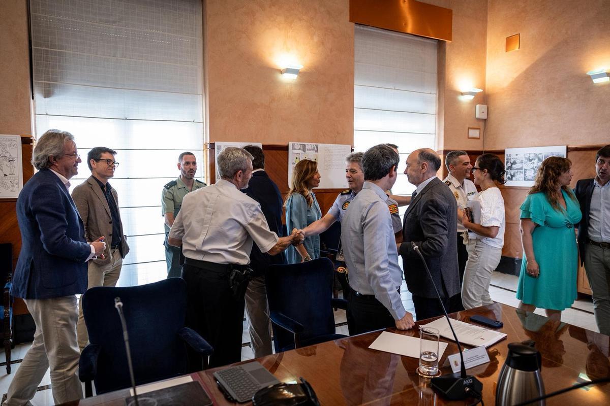 Junta Local de Seguridad celebrada este lunes por el aluvión de robos en comercios de Delicias.