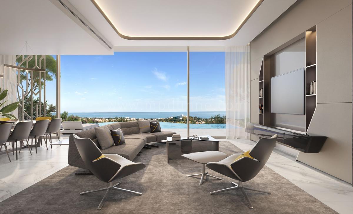 Todas las imágenes nueva villa de lujo que una promotora de Dubai está construyendo en Málaga