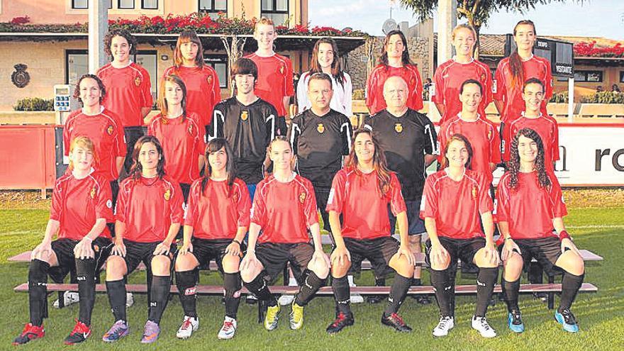 El RCD Mallorca femenino en 2009.
