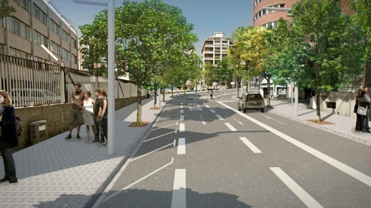 Avenida Príncipe de Astúrias de Barcelona.