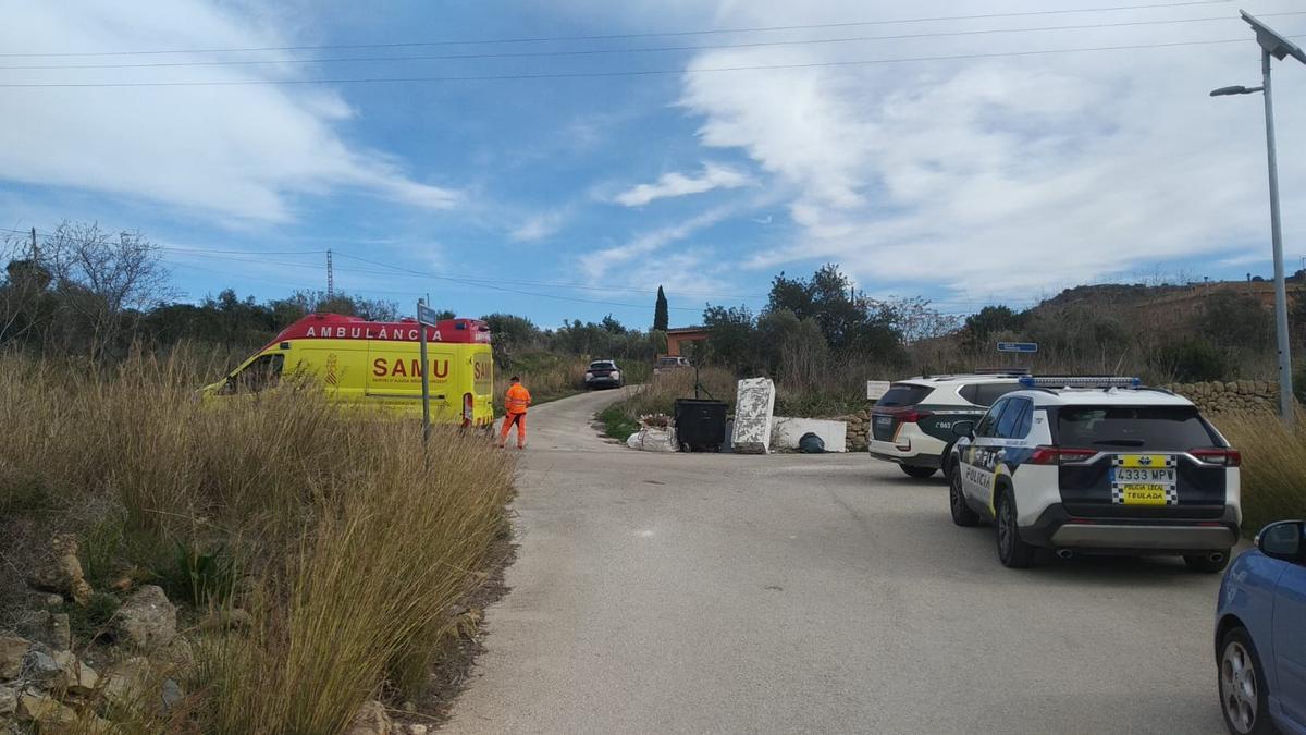 Zona donde se está llevando a cabo la intervención.