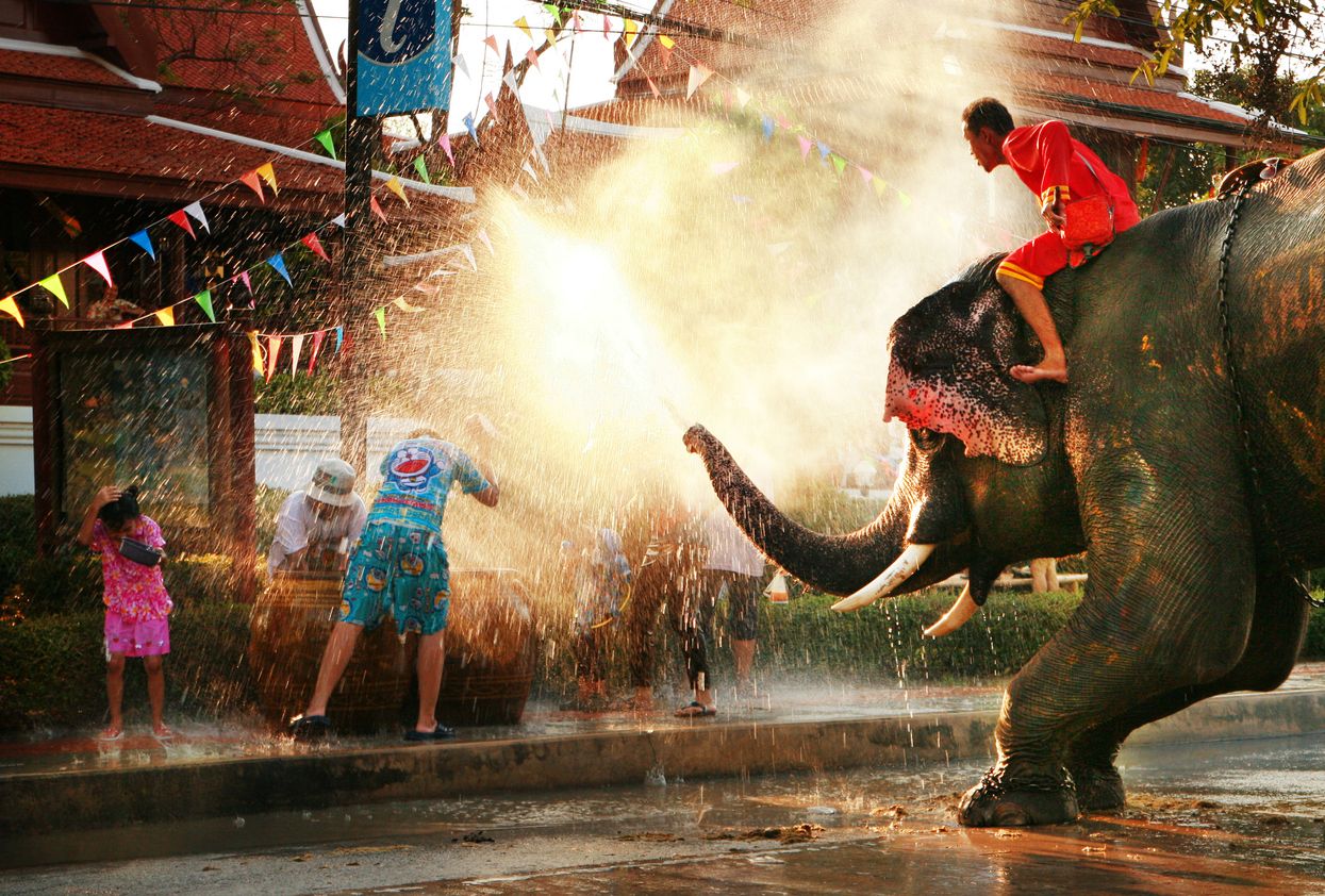 Las guerras de agua para celebrar el Año Nuevo Tailandés