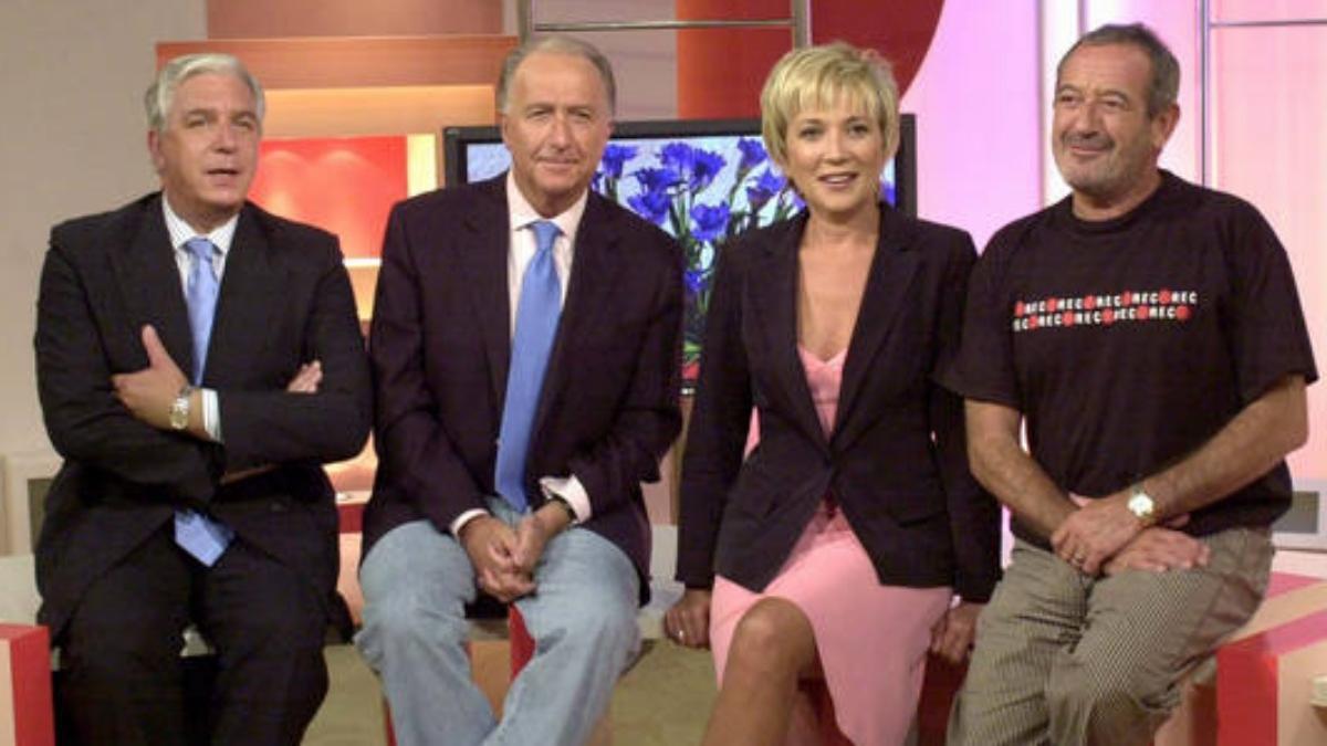 Manuel Giménez, Manuel Torreiglesias, Inés Ballester y Karlos Arguiñano en una foto de archivo de TVE