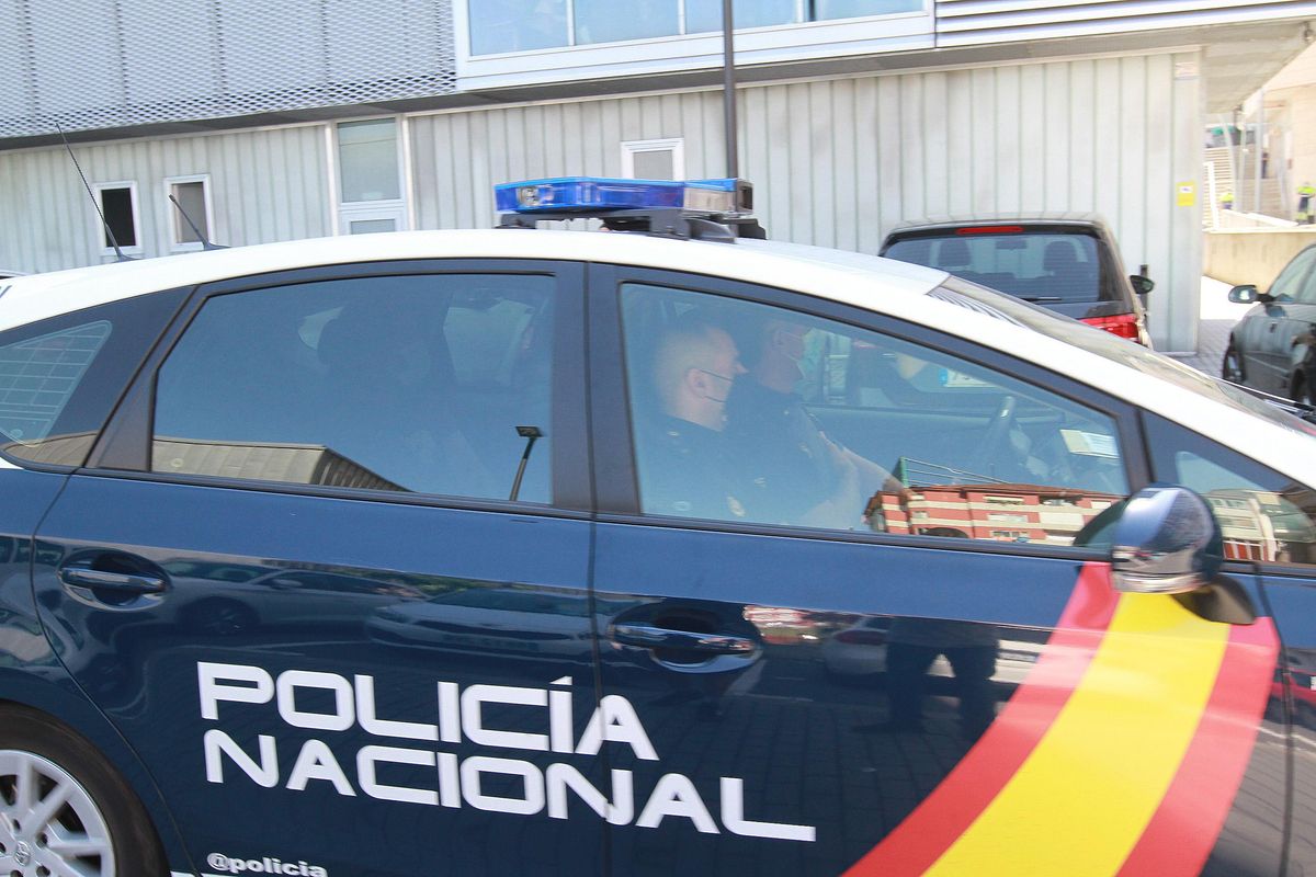 Julio G. S., en junio de 2021, llegando al juzgado en calidad de detenido.