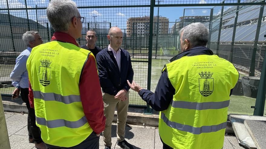 Así avanzan las obras de la piscina de Tavernes