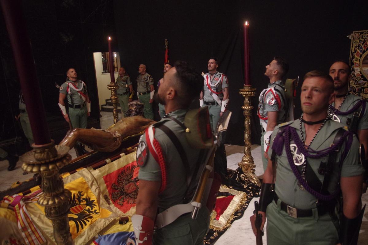 Cambio de guardia de la Legión en Mena el pasado sábado.