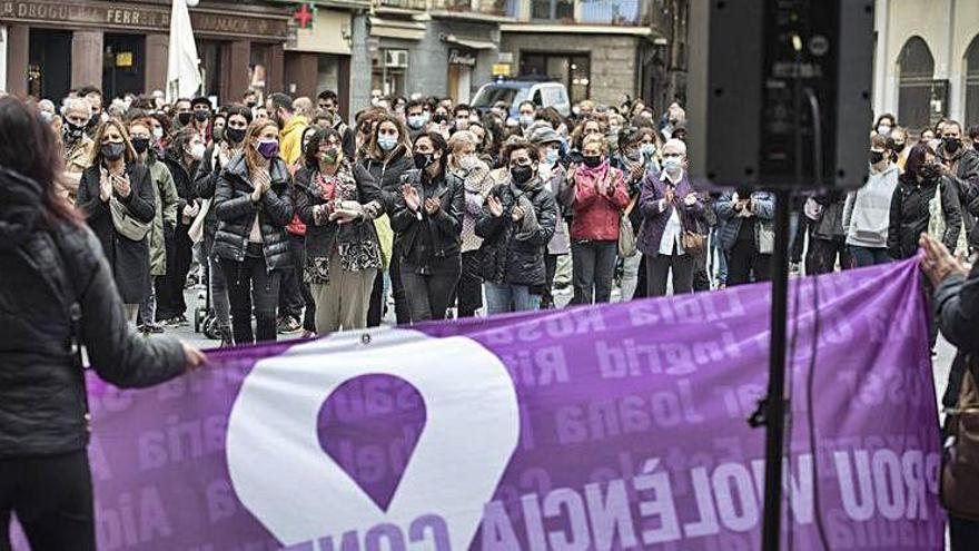 La concentració de la tarda a la plaça Major