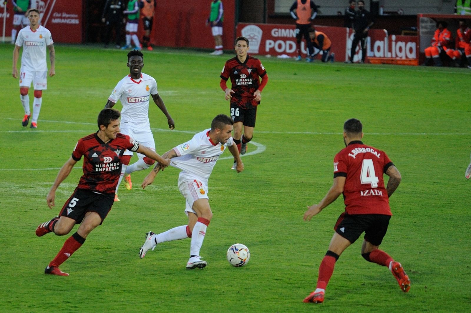 Mirandés-Mallorca: Los bermellones dan por bueno el empate