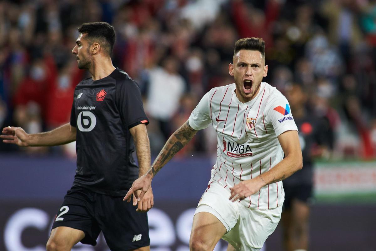 Lucas Ocampos marcó el gol para el Sevilla.