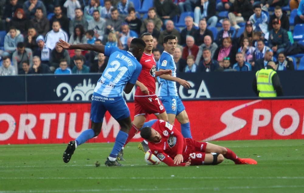 El conjunto malaguista y el gallego igualan a cero en el partido más atractivo de la jornada en la Liga 123