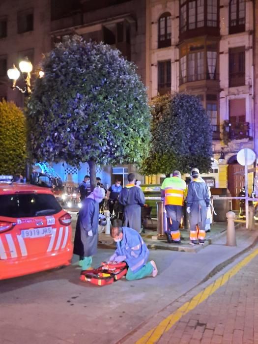 Incendio en el edificio okupa del Carmen (Gijón)