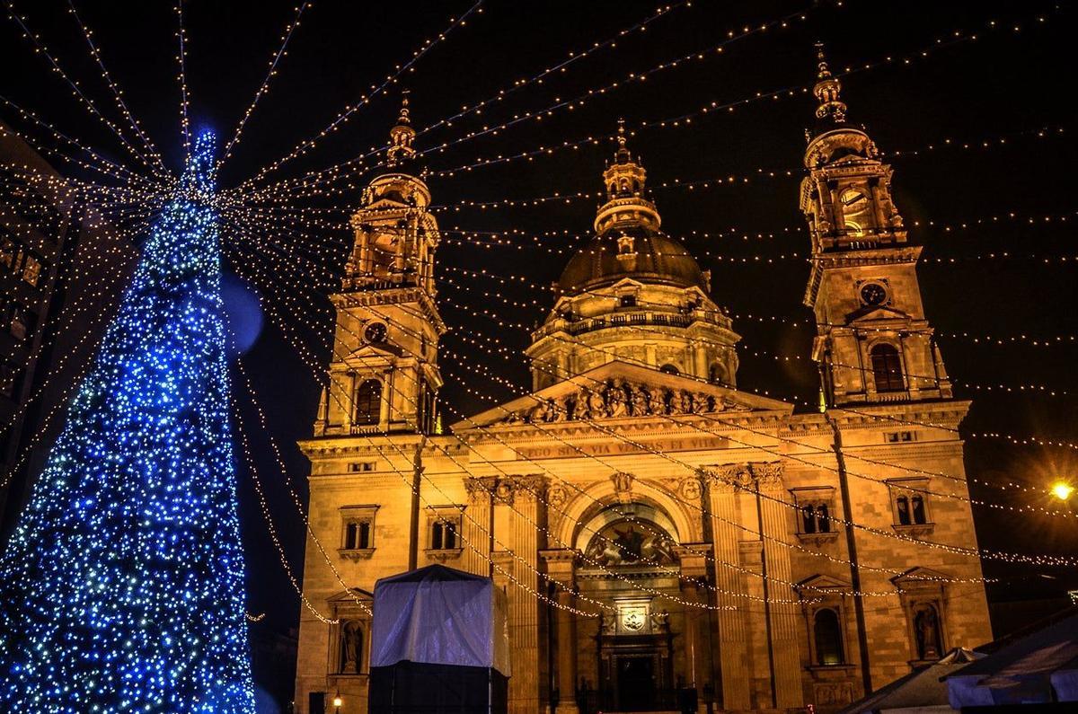 Luces de Navidad en Budapest, Hungría