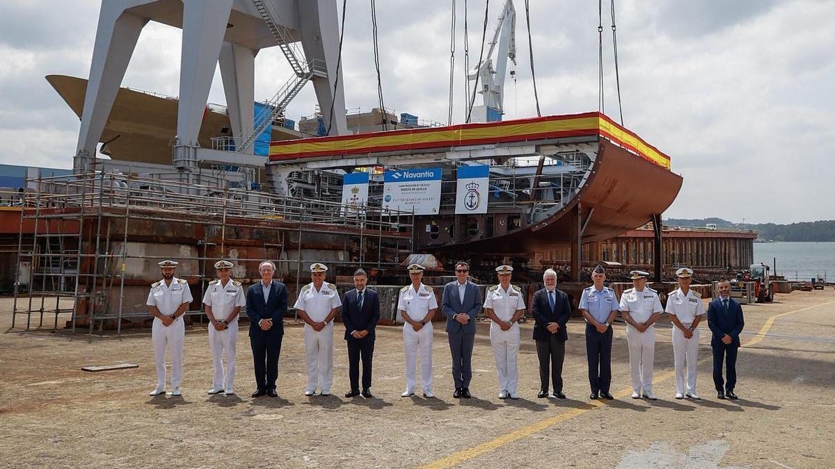 Un momento de la ceremonia celebrada este lunes en Ferrol.