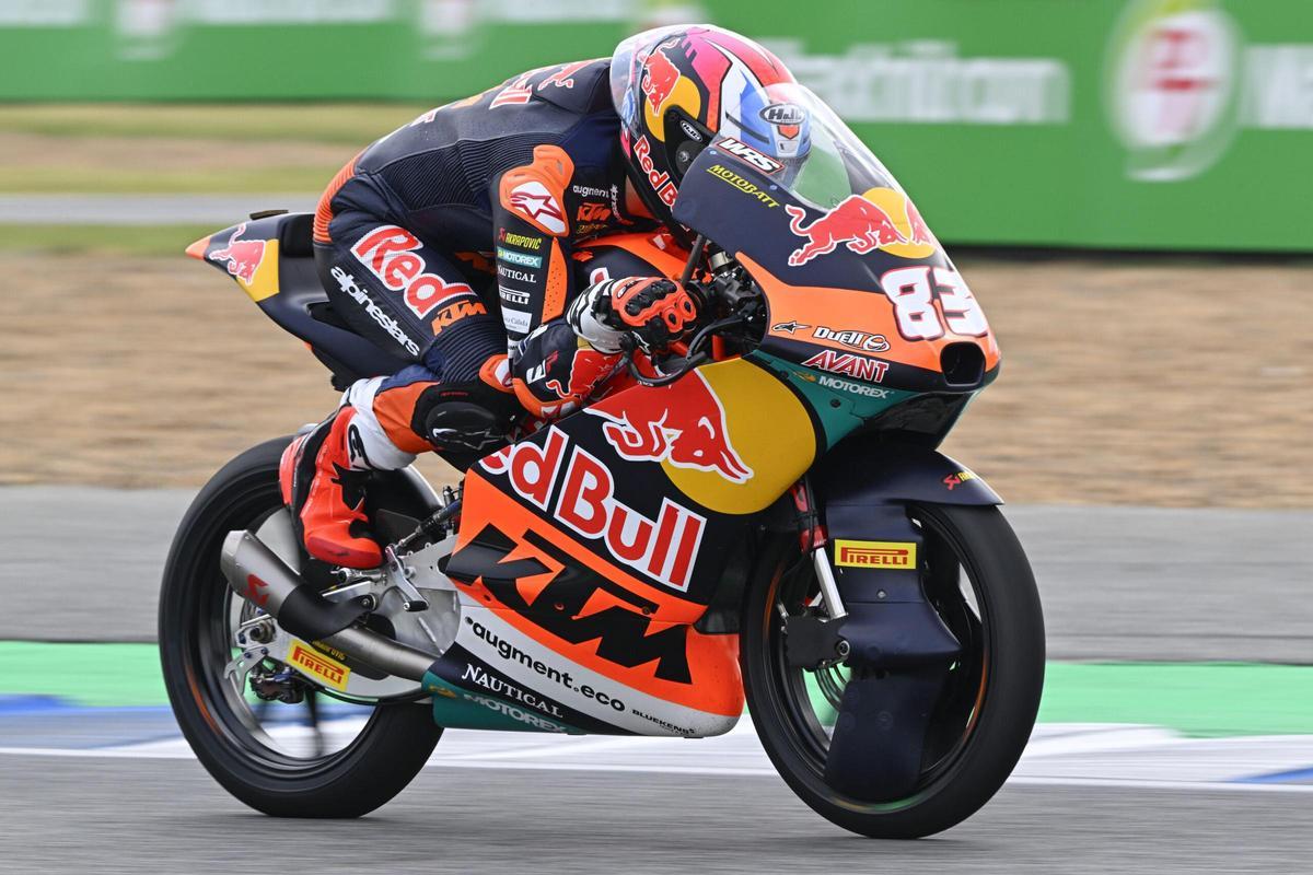 Álvaro Carpe, en los entrenamientos del Gran Premio de Tailandia