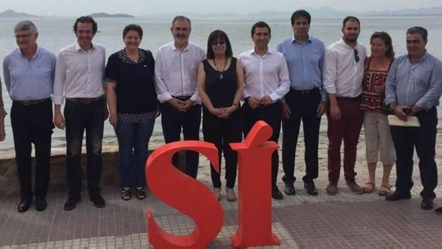 El PSOE centra su campaña en  la recuperación del Mar Menor