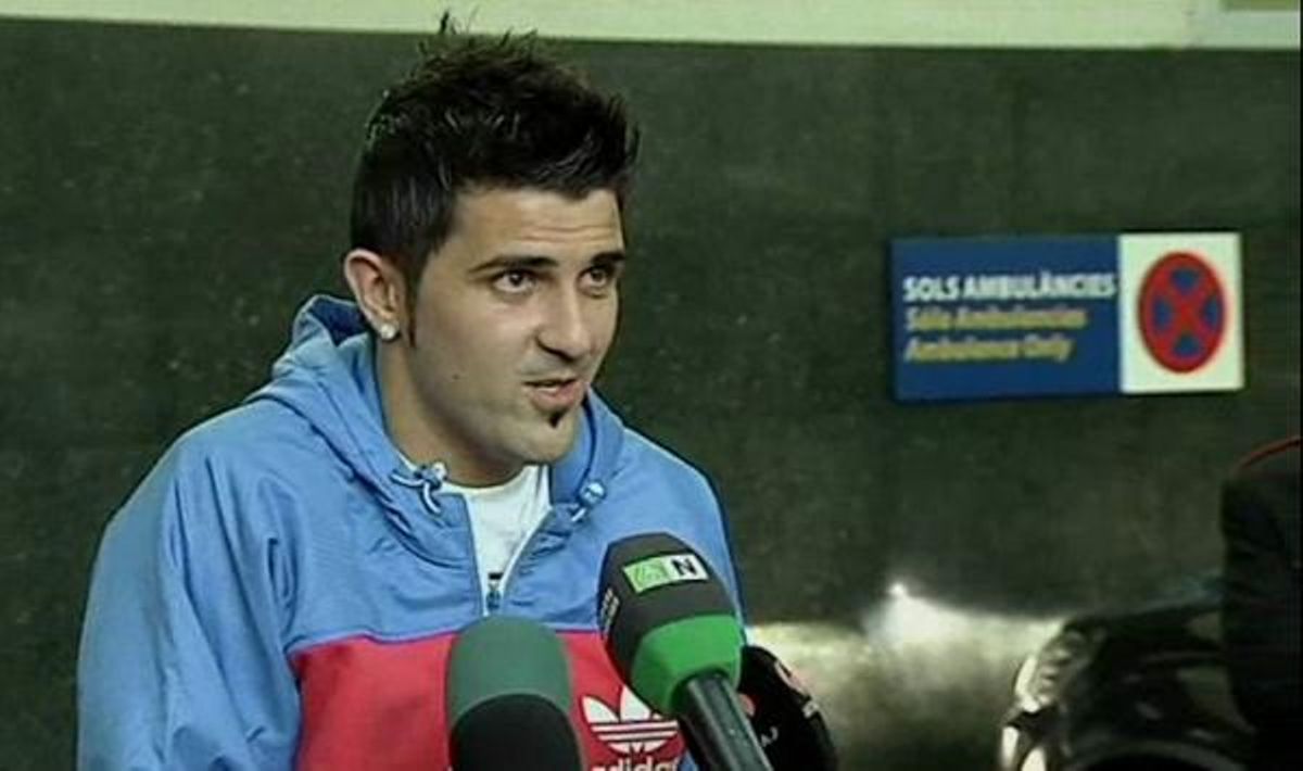 David Villa surt de l’hospital.