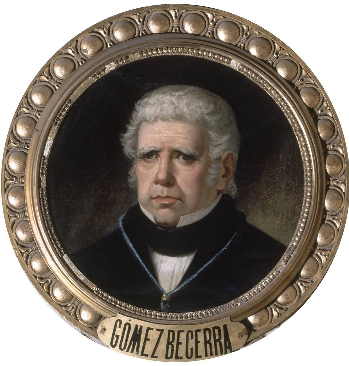 Gómez Becerra. Retrato pintado por Ignacio Suárez Llanos en 1869. Congreso de los Diputados.