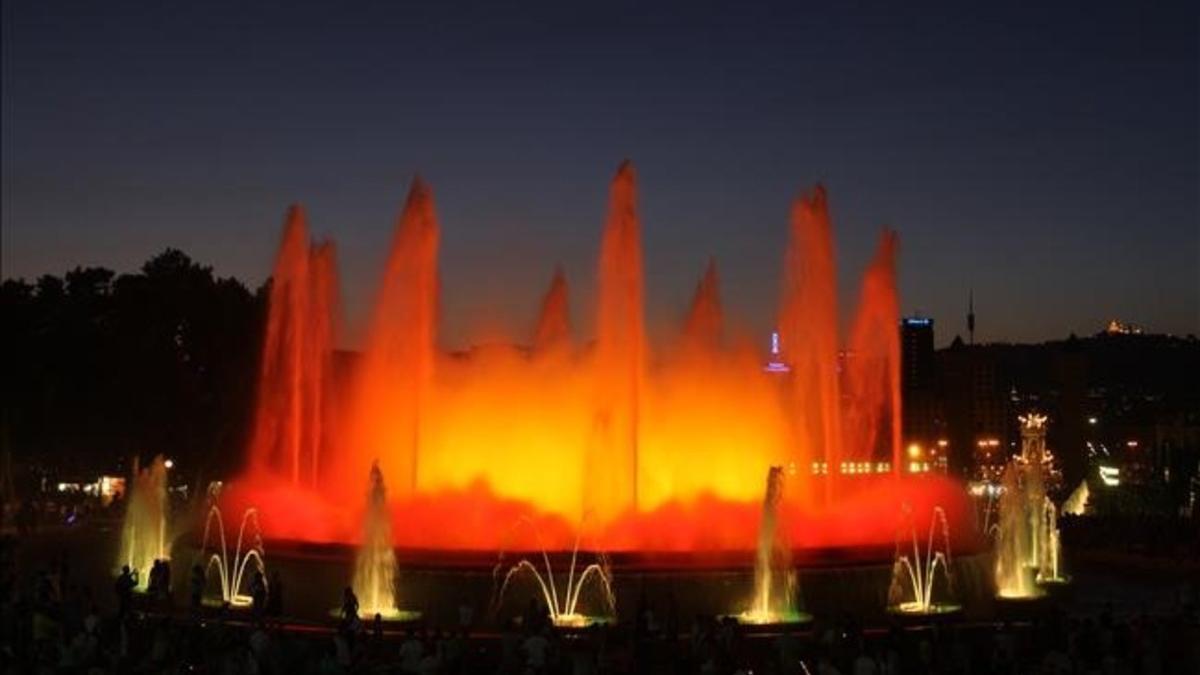 La fuente de Montjuïc.