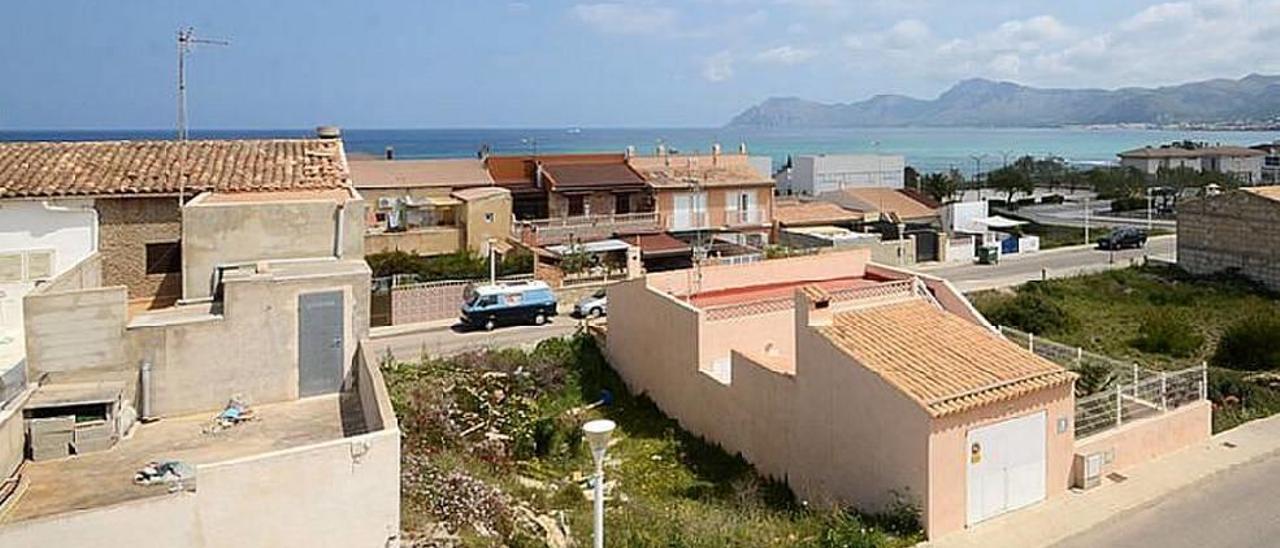 Imagen del pequeño núcleo costero de Son Serra de Marina, en Santa Margalida.