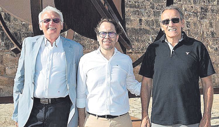 Guillermo Roser (Expresidente CODB), Ignacio García-Moris (Presidente CODB) y Pere Riutord (Expresidente CODB).