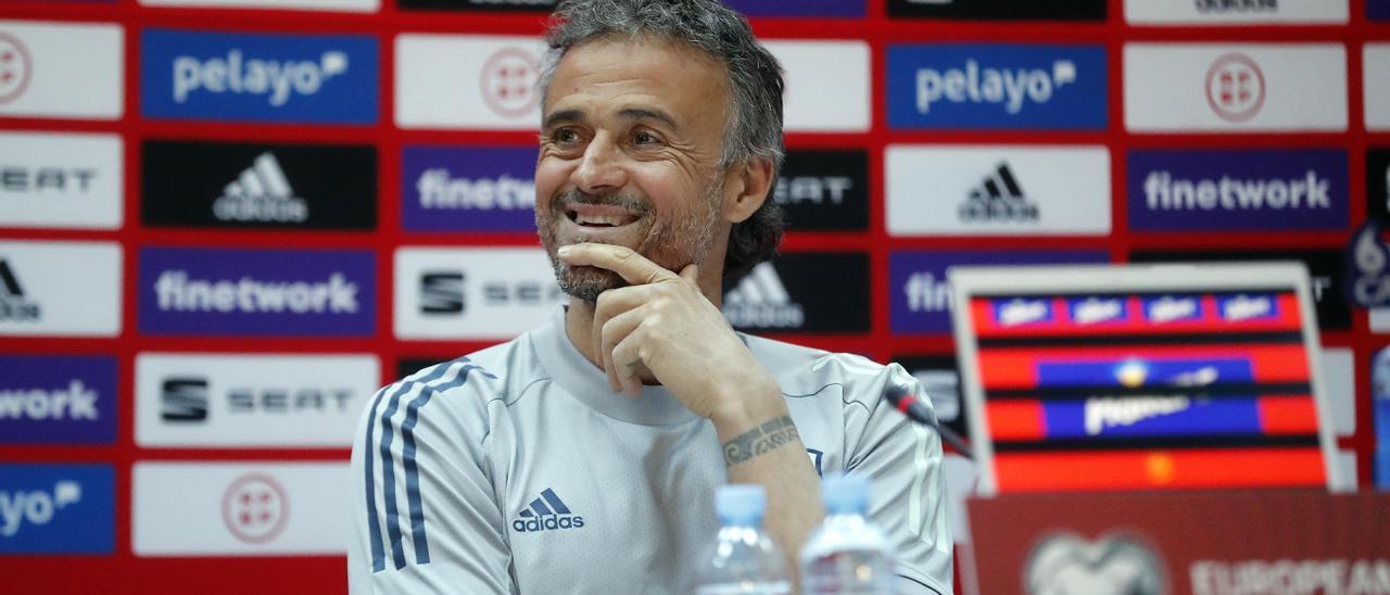 El seleccionador nacional de fútbol, Luis Enrique Martínez.