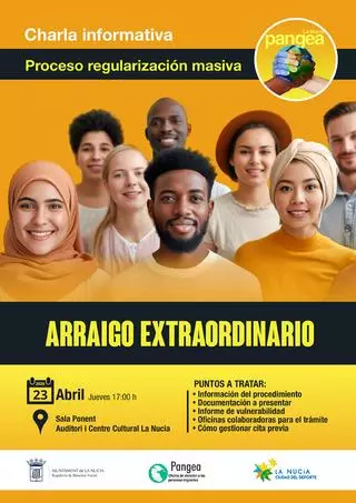 Este jueves en La Nucía se celebra una charla informativa sobre el proceso de regularización de migrantes