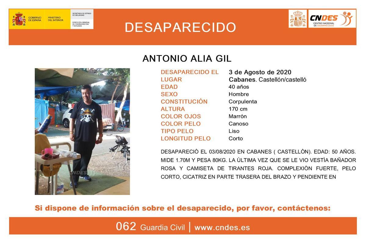 Ficha de Antonio Alia Gil