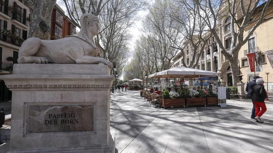 Paseo del Borne de Palma, donde se produjo la agresión.