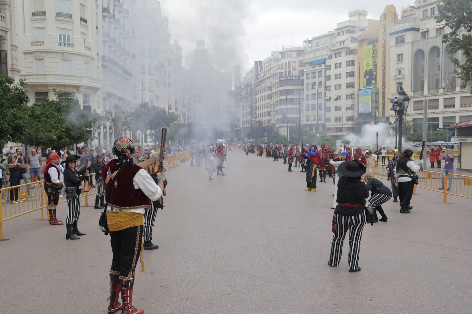 Trabucà en el centro de València
